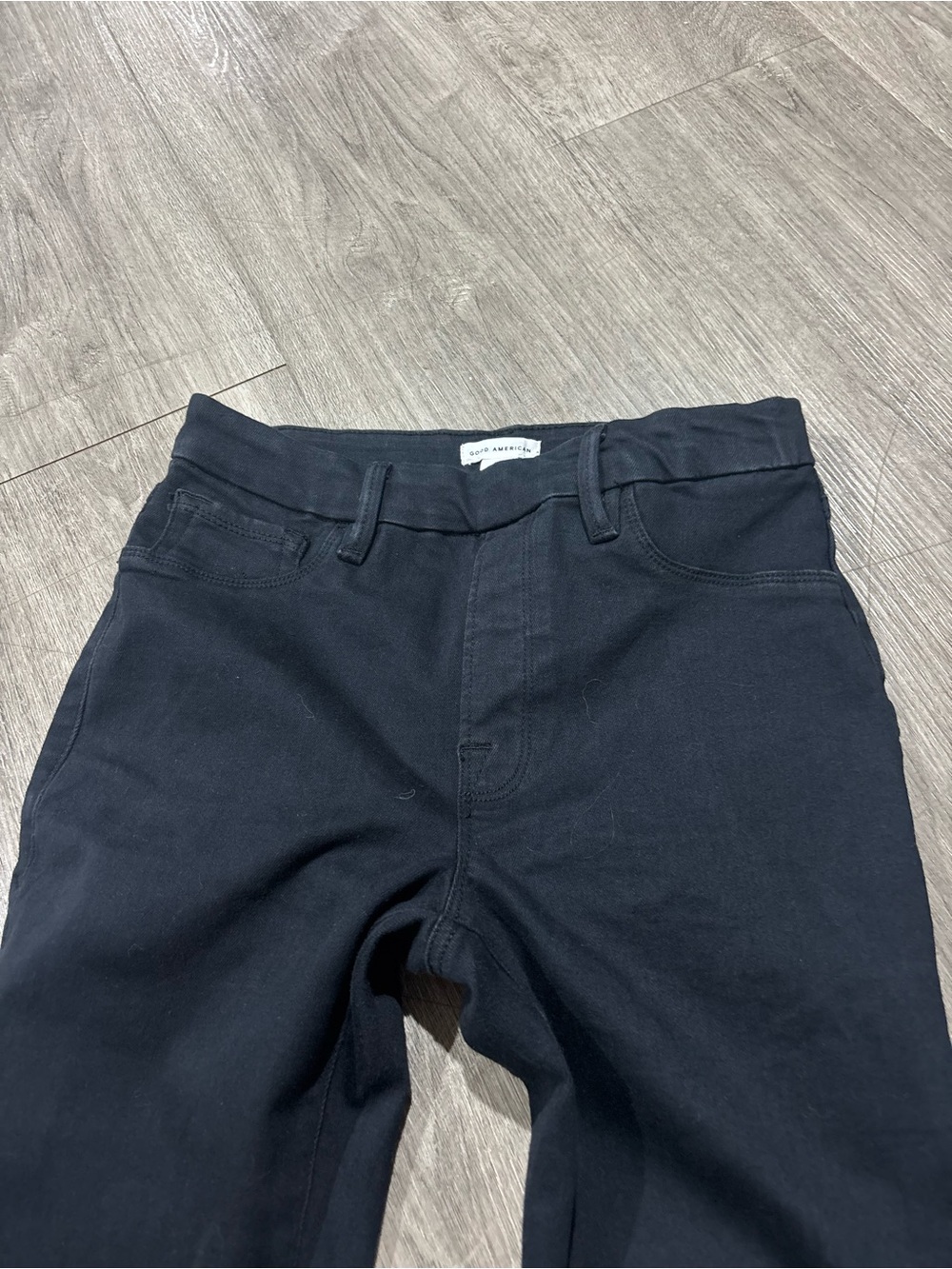 Good American Pull On Flare Pants Black Size Large - Picture 3 of 5